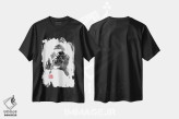تیشرت مشکی طرح دار – تیشرت سگ ,چی؟ اثر پِشان فروشگاه ایماژ