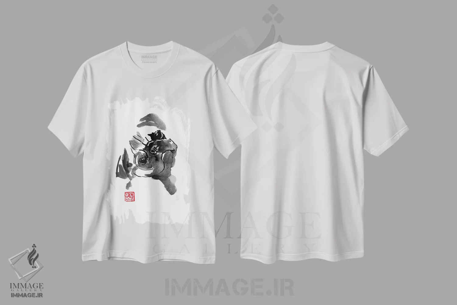 تیشرت سفید طرح دار – تیشرت سگ ,چی؟ اثر پِشان immage.ir