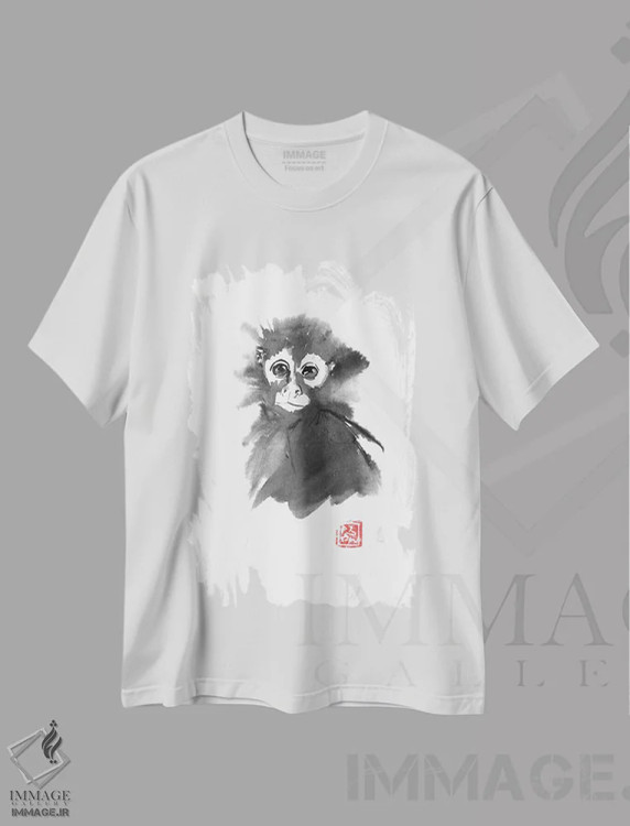 تیشرت سفید طرح دار – تیشرت طبیعت ,مارموزت اثر پِشان immage.ir