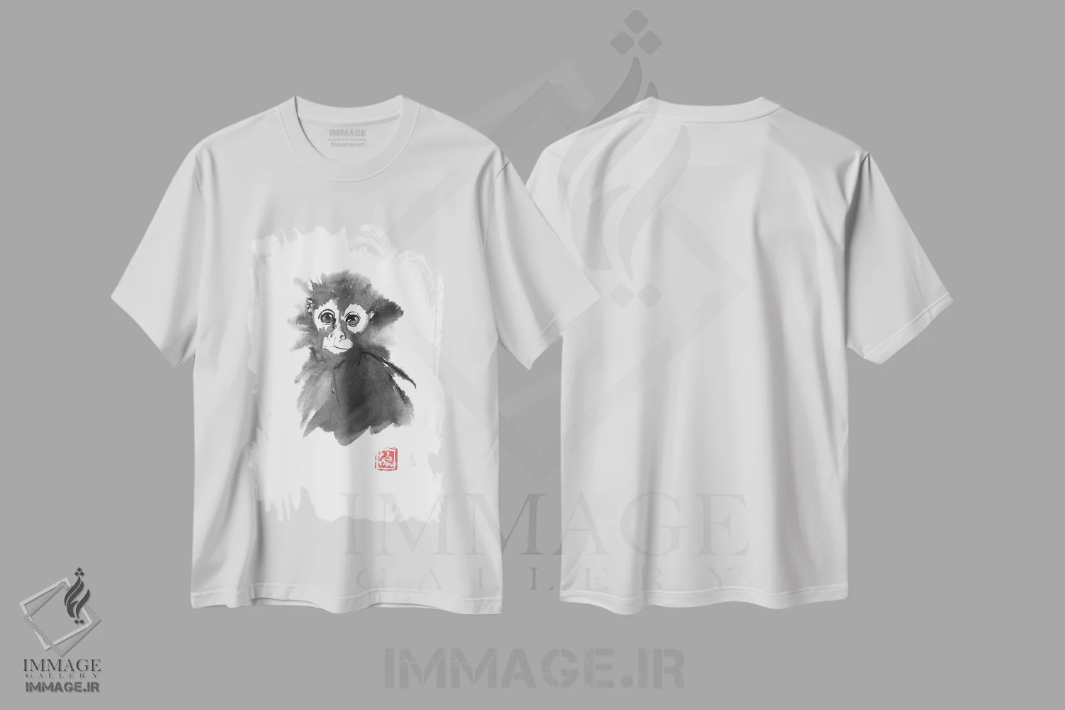 تیشرت سفید طرح دار – تیشرت طبیعت ,مارموزت اثر پِشان immage.ir