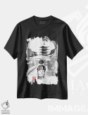 تیشرت مشکی طرح دار – تیشرت فرهنگ ژاپنی ,گیشا و پاگودا اثر پِشان immage.ir