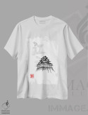 تیشرت سفید طرح دار ادو ۲، دکور آسیایی اثر پِشان | فروشگاه ایماژ