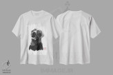 تیشرت سفید طرح دار سگ بزرگ، مدیوم اثر پِشان | immage.ir