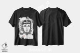 تیشرت مشکی طرح دار کلئوپاترا، تزئینی اثر پِشان | فروشگاه ایماژ