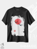 تیشرت مشکی طرح دار کامیکازه، دکور آسیایی اثر پِشان | immage.ir