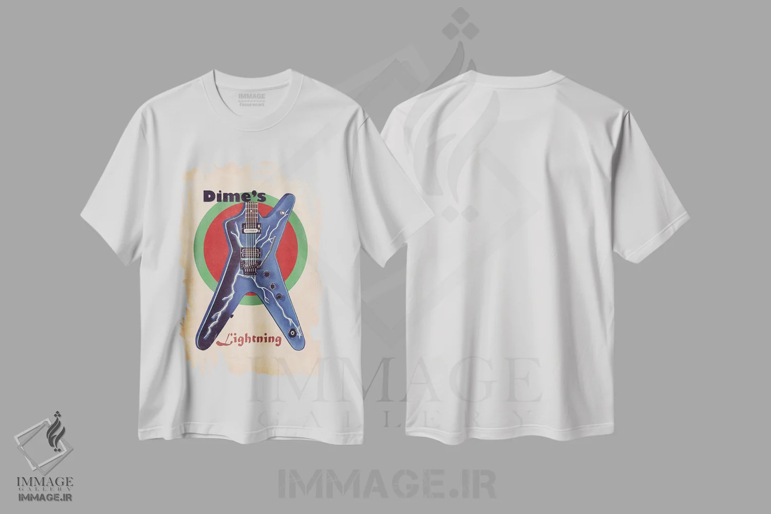 تیشرت سفید طرح دار گیتار رتو دایمبگ دارل، تزئینی اثر پاپ کالت پوسترز | فروشگاه ایماژ
