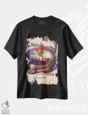 تیشرت مشکی طرح دار کلاه ایمنی رتو ماریو آندرتی، تزئینی اثر پاپ کالت پوسترز | فروشگاه ایماژ
