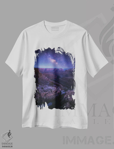 تیشرت سفید طرح دار آن لحظه جادویی، مدیوم اثر پیتر کسکن | فروشگاه ایماژ
