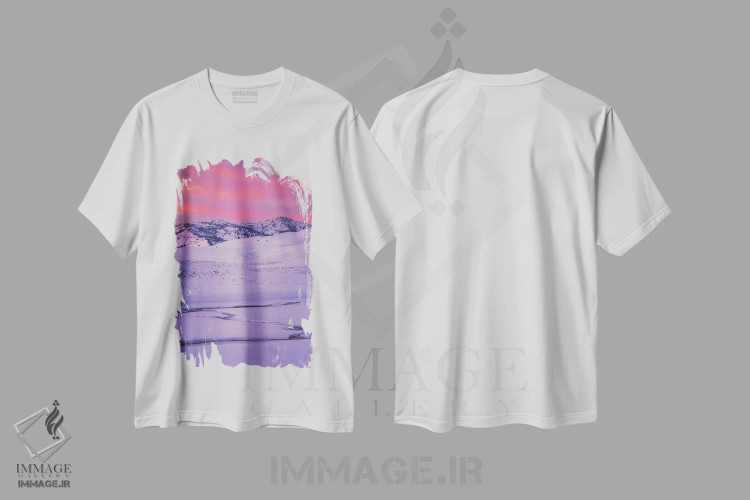 تیشرت سفید طرح دار دیدنی، مدیوم اثر پیتر کسکن | immage.ir