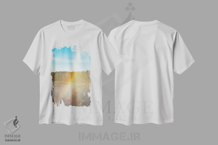 تیشرت سفید طرح دار اسکیت های یخی، مدیوم اثر پیتر کسکن | فروشگاه ایماژ