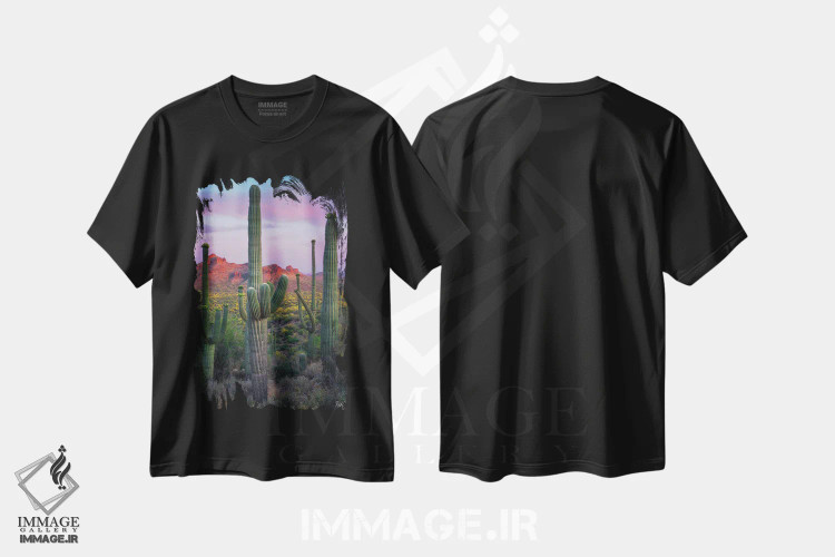 تیشرت مشکی طرح دار ساگوارویل، مدیوم اثر پیتر کسکن | immage.ir