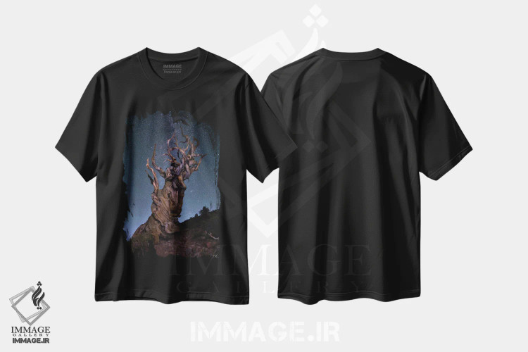 تیشرت مشکی طرح دار باله برستلکون، مدیوم اثر پیتر کسکن | فروشگاه ایماژ