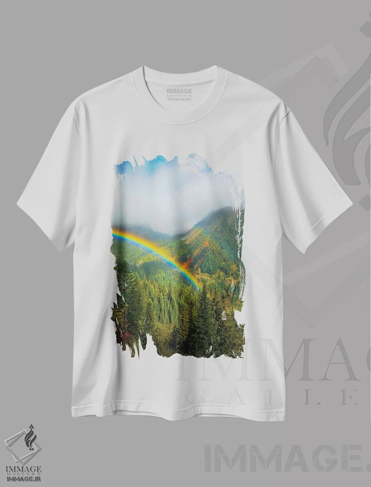 تیشرت سفید طرح دار رویاپردازی، مدیوم اثر پیتر کسکن | immage.ir