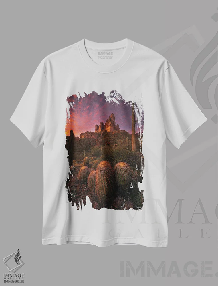 تیشرت سفید طرح دار گردهمایی خانواده، مدیوم اثر پیتر کسکن | فروشگاه ایماژ