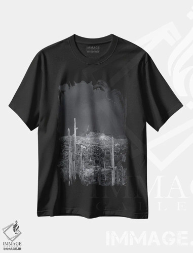 تیشرت مشکی طرح دار آتش افروزها، مدیوم اثر پیتر کسکن | فروشگاه ایماژ