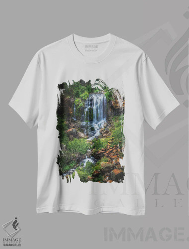 تیشرت سفید طرح دار کیلومترها دور از معمول، عکاسی فوق واقع گرا اثر پیتر کسکن | فروشگاه ایماژ