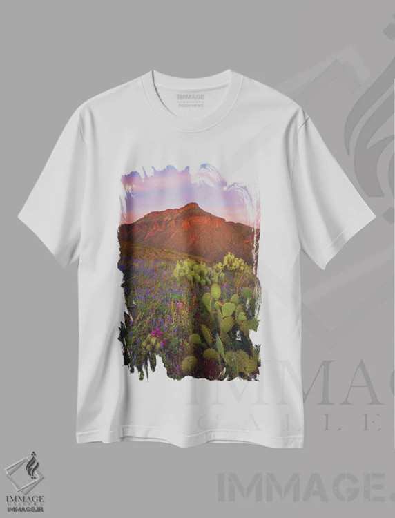 تیشرت سفید طرح دار پادشاهی طلوع ماه، مدیوم اثر پیتر کسکن | immage.ir