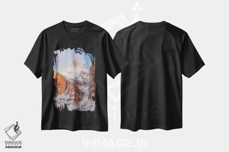 تیشرت مشکی طرح دار آغازهای جدید، مدیوم اثر پیتر کسکن | immage.ir