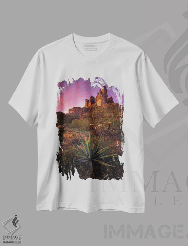 تیشرت سفید طرح دار سنجاق ها و سوزن ها، مدیوم اثر پیتر کسکن | فروشگاه ایماژ