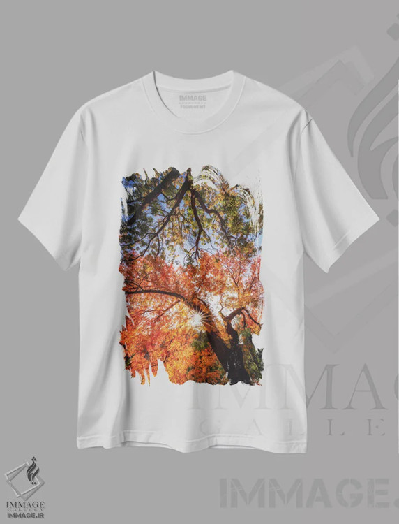 تیشرت سفید طرح دار رسیدن به ستارگان، مدیوم اثر پیتر کسکن | immage.ir