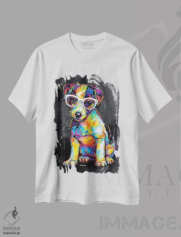 تیشرت سفید طرح دار جونیور، دکور معاصر اثر پی.دی. مورنو | immage.ir