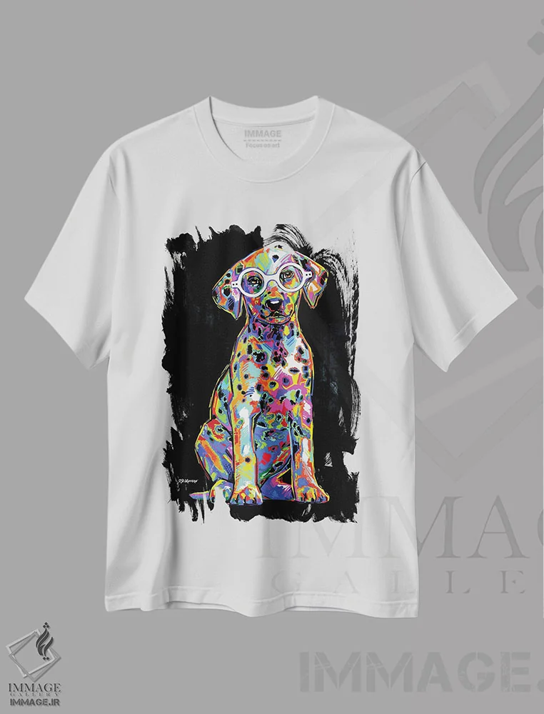 تیشرت سفید طرح دار دالی، دکور معاصر اثر پی.دی. مورنو | immage.ir