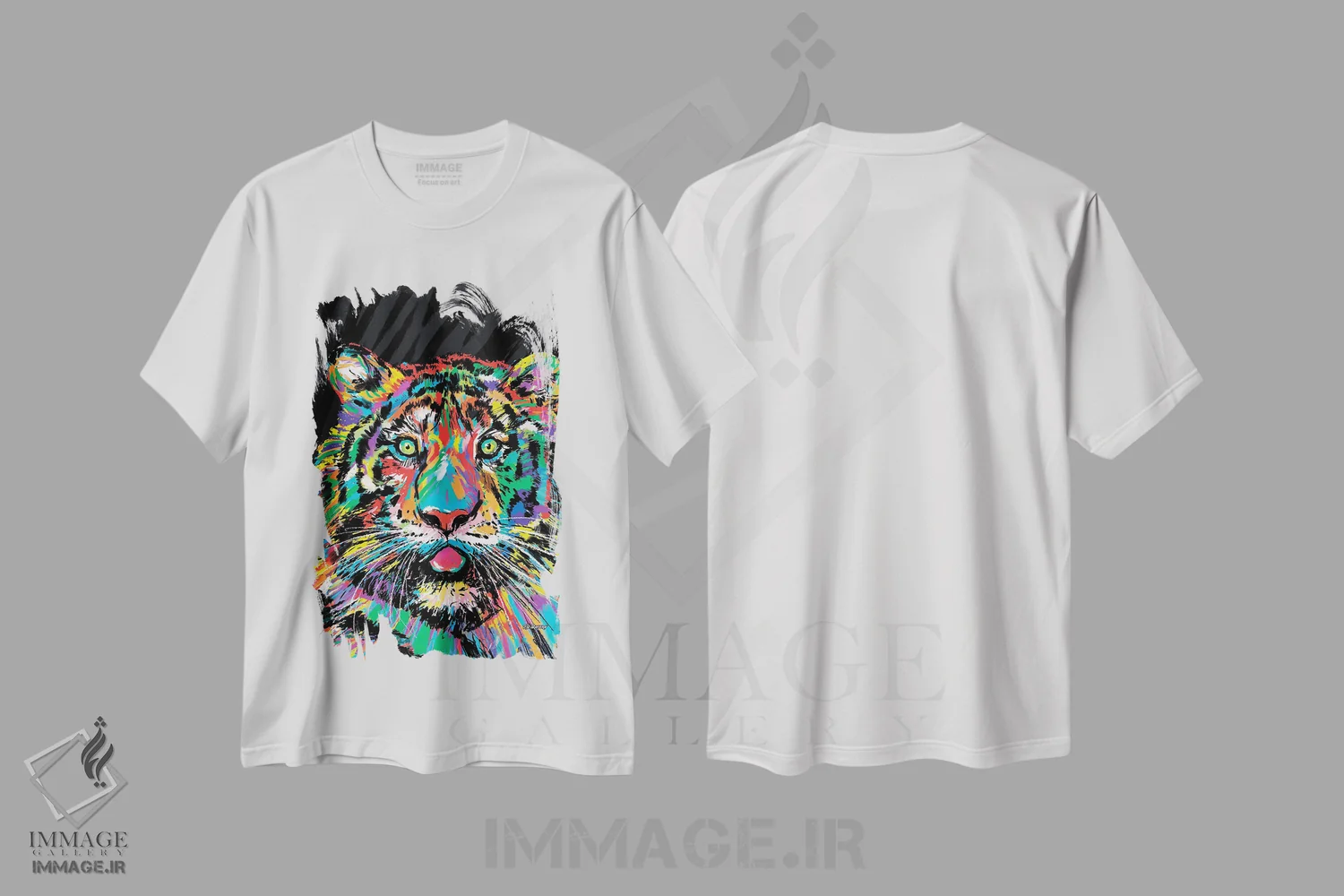 تیشرت سفید طرح دار پدر ببر، دکور معاصر اثر پی.دی. مورنو | فروشگاه ایماژ