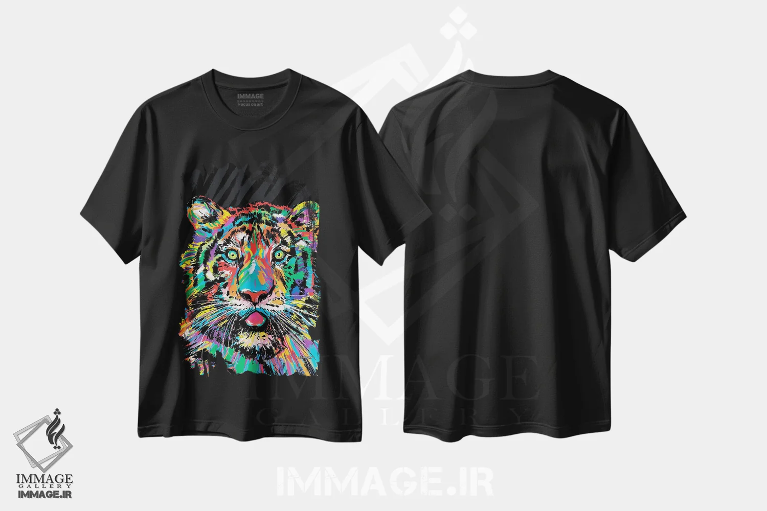 تیشرت مشکی طرح دار پدر ببر، دکور معاصر اثر پی.دی. مورنو | immage.ir