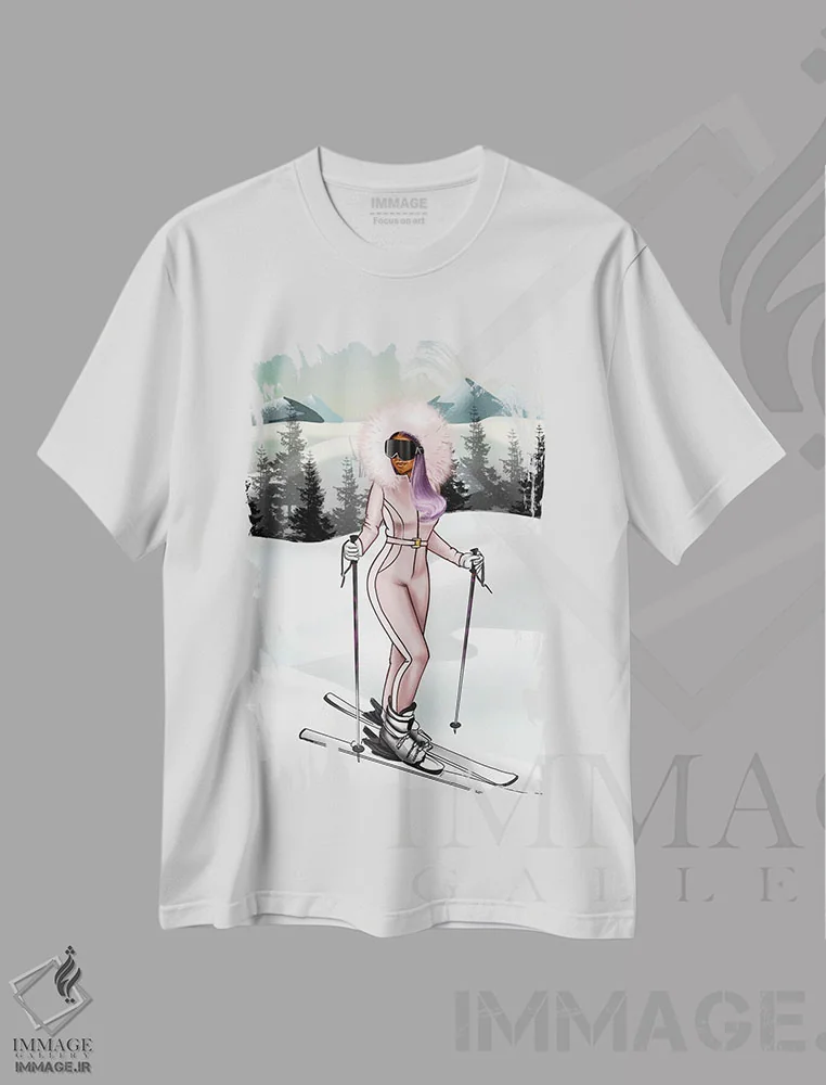 تیشرت سفید طرح دار شکلات در سوئیس، هنر آمریکایی آفریقایی تبار اثر پنیل انچیل | فروشگاه ایماژ