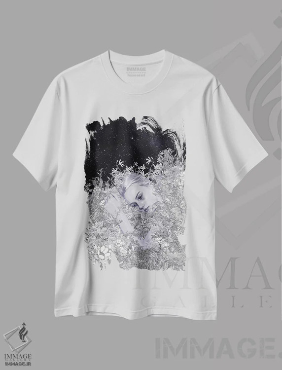 تیشرت سفید طرح دار سپیده دم، دکور معاصر اثر پدرو تاپا | immage.ir