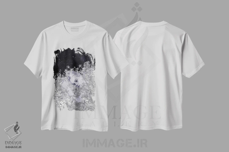 تیشرت سفید طرح دار سپیده دم، دکور معاصر اثر پدرو تاپا | immage.ir