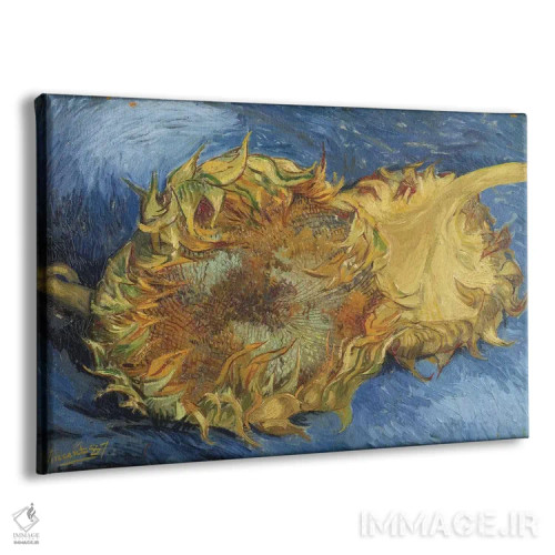 تابلو آفتابگردانها، ۱۸۸۷ اثر ونسان ون گوگ (نقاش مشهور هلندی پستامپرسیونیسم) - نمای پرسپکتیو محصول
