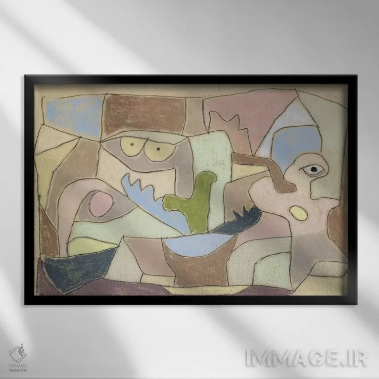 تابلو در مورد گیاهان نیز صادق است (گیلت آوخ فور پلانتسن) ۱۹۳۲ اثر پل کله - نمای قابدار مشکی