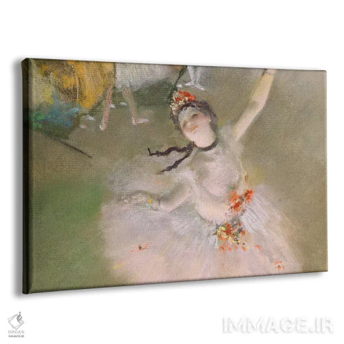 تابلو رقاص روی صحنه اثر ادگار دگا (نقاش و مجسمهساز فرانسوی) - نمای پرسپکتیو محصول