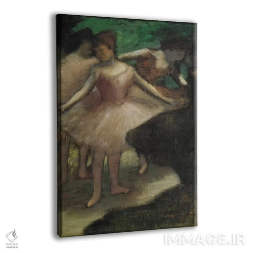 تابلو سه رقصنده با لباس صورتی، ۱۸۸۶ اثر ادگار دگا (نقاش و مجسمهساز فرانسوی) - نمای پرسپکتیو محصول