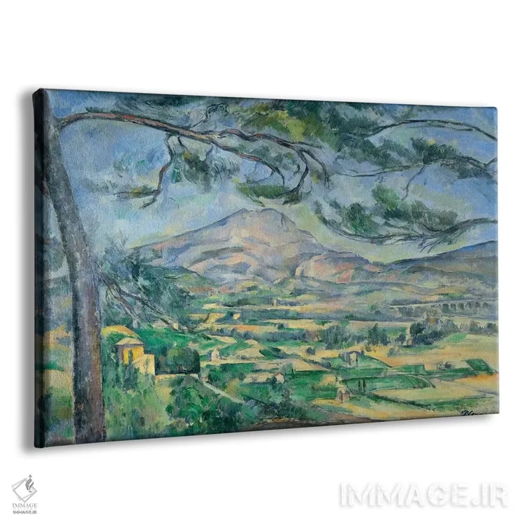 تابلو کوهستان سن-ویکتوار با درخت کاج بزرگ، ۱۸۸۷ اثر پل سزان - نمای پرسپکتیو محصول