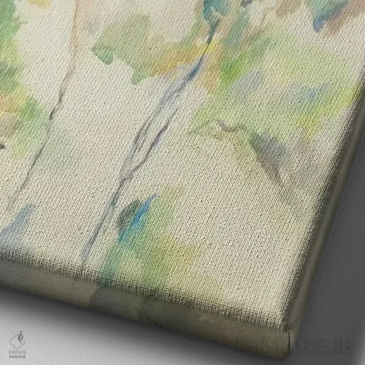 تابلو صخرهها نزدیک غارها بالای شاتو نوآر (صخرههای بیبموس)، ۱۸۹۵–۱۹۰۰ اثر پل سزان - نمای نزدیک بافت بوم