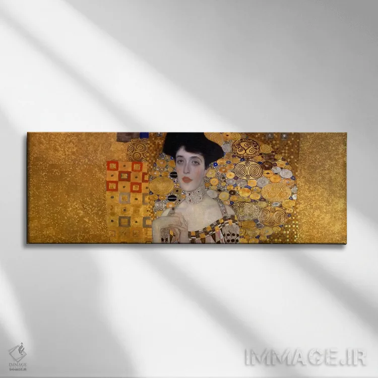 تابلو پرتره آدل بلوخ-باوئر اول اثر گوستاو کلیمت - نمای روبهرو روی دیوار