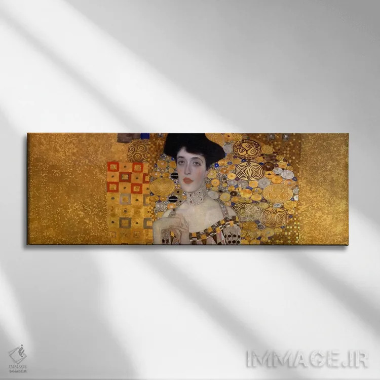 تابلو پرتره آدل بلوخ-باوئر اول اثر گوستاو کلیمت - نمای روبهرو روی دیوار