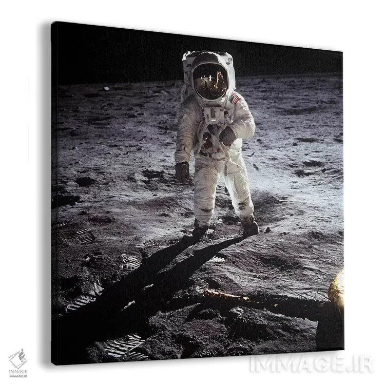 تابلو باز آلدرین، فضانورد ماهپیما اثر ناسا (آژانس فضایی آمریکا) - نمای پرسپکتیو محصول