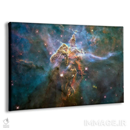 تابلو کوه مرموز در سحابی کارینا (تلسکوپ فضایی هابل) اثر ناسا (آژانس فضایی آمریکا) - نمای پرسپکتیو محصول