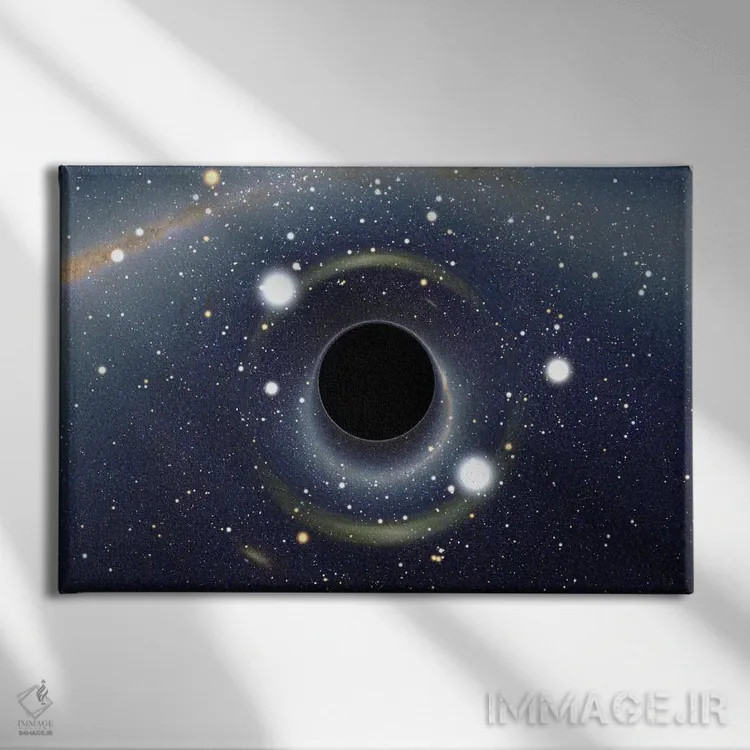 تابلو سیاهچاله MAXI در حال بلعیدن ستاره (تلسکوپ فضایی XMM-Newton) اثر هنرمند ناشناس - نمای روبهرو روی دیوار