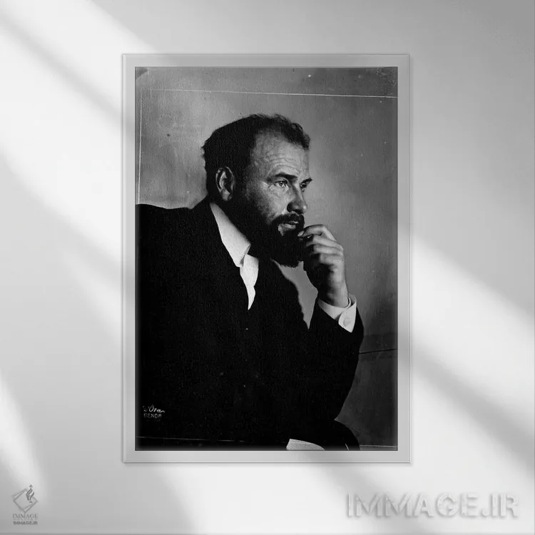 تابلو پرتره گوستاو کلیمت اثر گوستاو کلیمت - نمای قابدار سفید