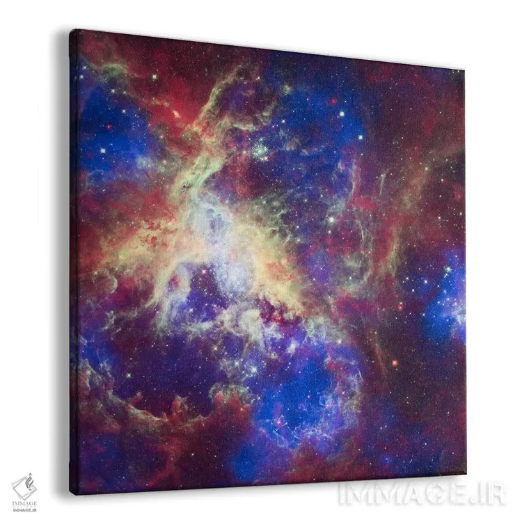 تابلو سحابی تارانتولا (رصدخانه فضایی اسپیتزر) اثر ناسا (آژانس فضایی آمریکا) - نمای پرسپکتیو محصول