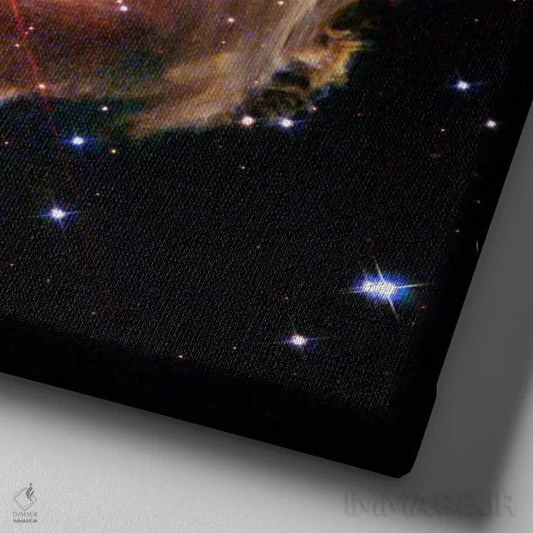 تابلو وی۸۳۸ تکشاخ (تلسکوپ فضایی هابل) اثر ناسا (آژانس فضایی آمریکا) - نمای نزدیک بافت بوم