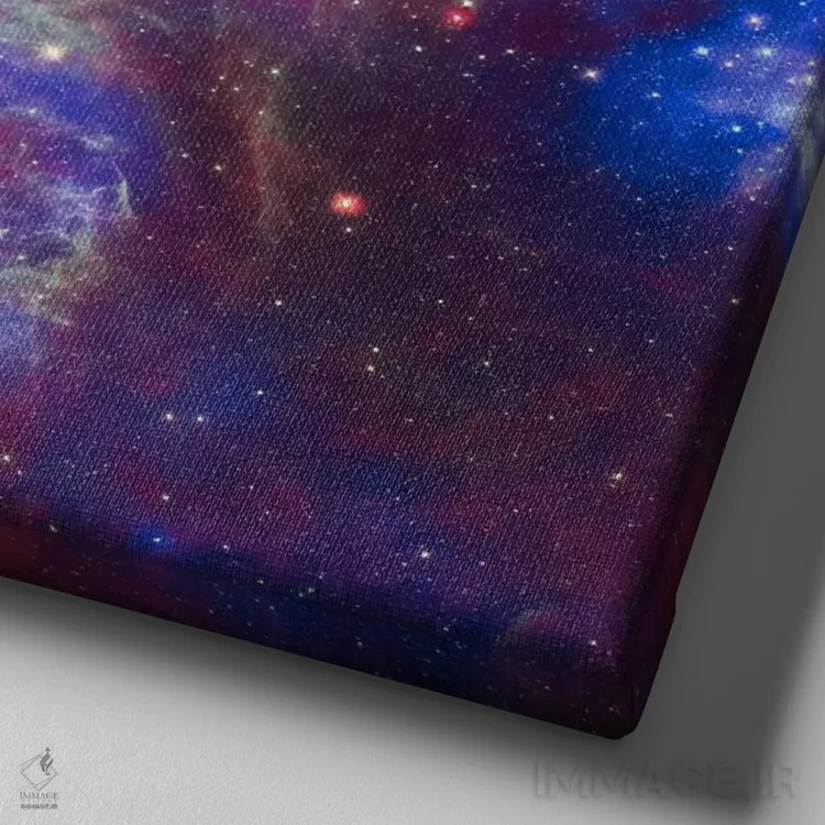 تابلو سحابی تارانتولا (رصدخانه فضایی اسپیتزر) اثر ناسا (آژانس فضایی آمریکا) - نمای نزدیک بافت بوم