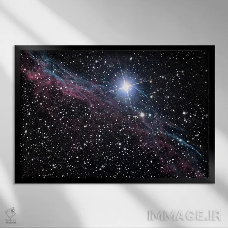 تابلو سحابی نقاب (ناسا) اثر ناسا (آژانس فضایی آمریکا) - نمای قابدار مشکی