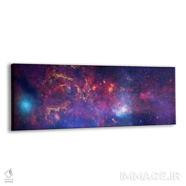تابلو مرکز کهکشان راه شیری (چاندرا/هابل/اسپیتزر) اثر ناسا (آژانس فضایی آمریکا) - نمای پرسپکتیو محصول