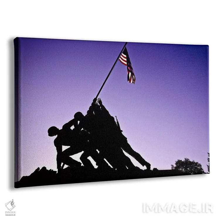 تابلو یادبود جنگ جهانی دوم ایوو جیما اثر هنرمند ناشناس - نمای پرسپکتیو محصول