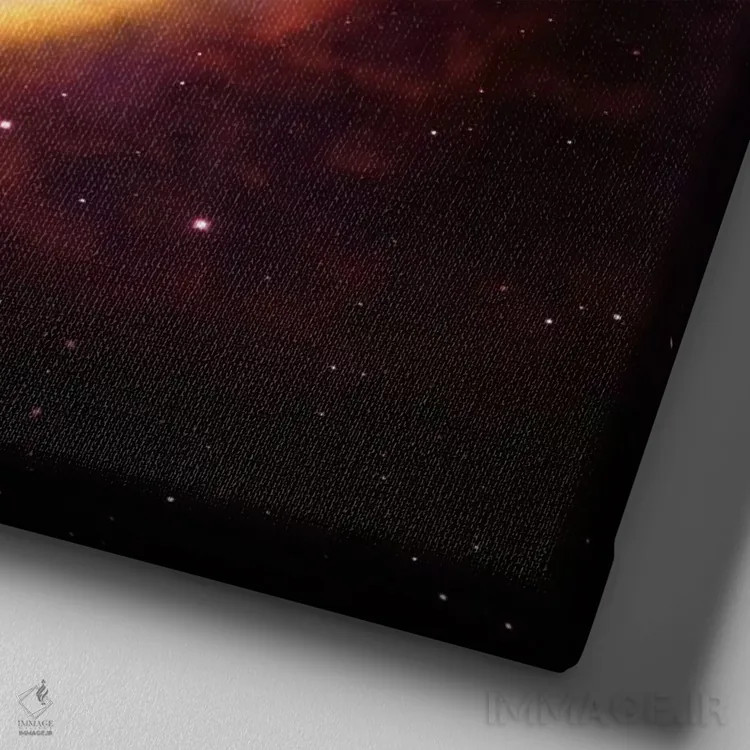 تابلو سحابی هلیکس (چشم خدا) (هابل) اثر ناسا (آژانس فضایی آمریکا) - نمای نزدیک بافت بوم